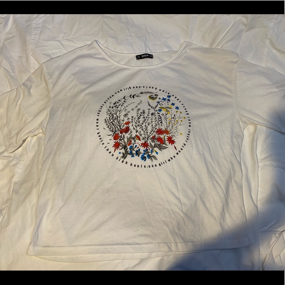 SHEIN T-shirt with cute graphic, Willing to negotiate price!(: